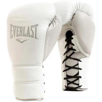 Боксерські рукавички Everlast Powerlock 2 Pro Lace 896910-70-812 білий 12 oz (009283609153)