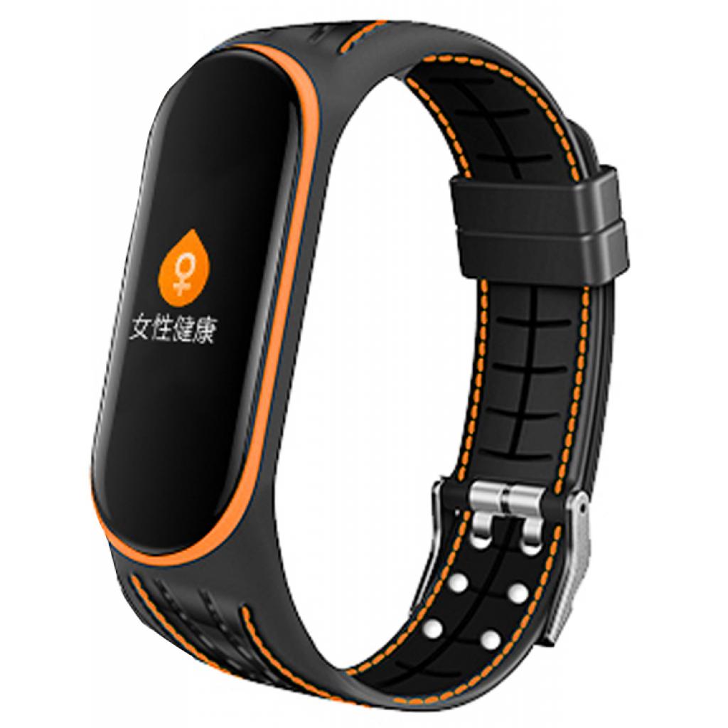 Ремінець до фітнес браслета BeCover Lattice Style для Xiaomi Mi Smart Band 5 Orange (705164)