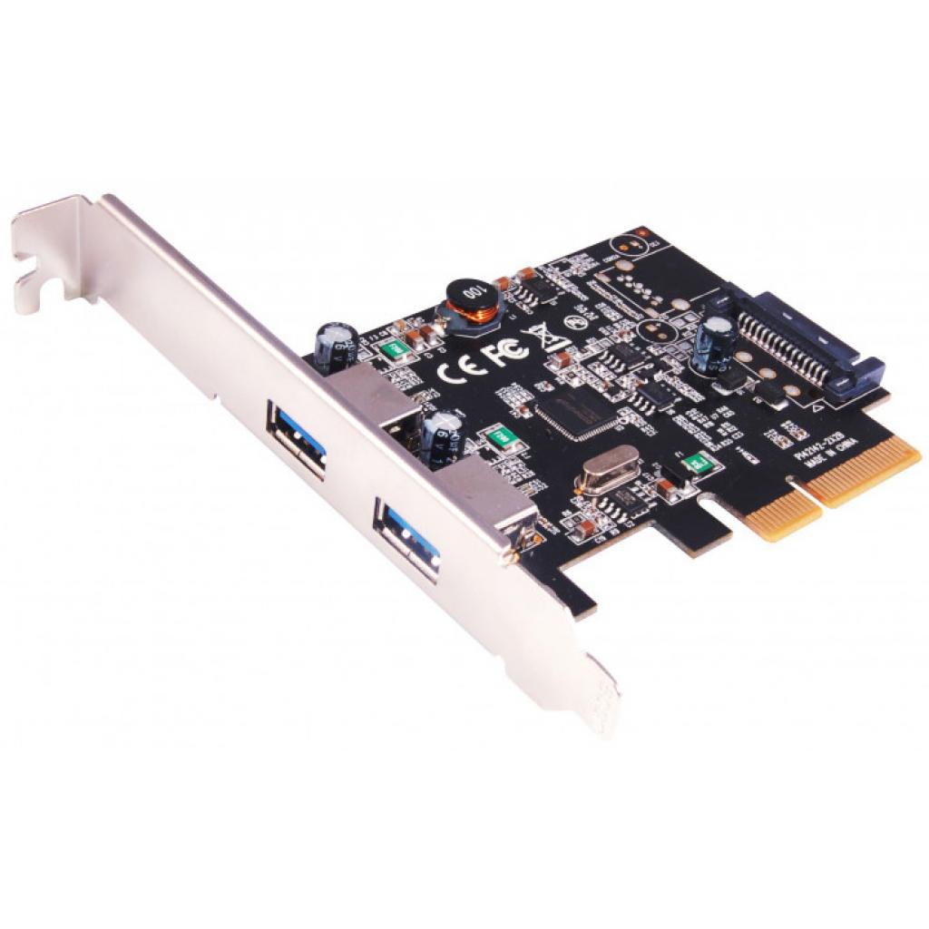 Контролер ST-Lab USB 3.1 Gen2 2x Type-A (up to 10 Gbit), PCI-E Gen-III x2+ LP (U-1780)