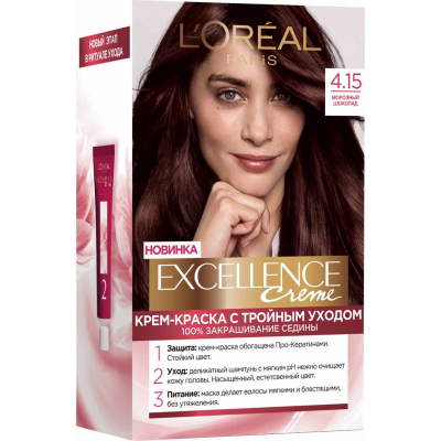 Фарба для волосся L'Oreal Paris Excellence 4.15 Морозний шоколад (3600523781287)