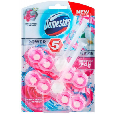 Туалетний блок Domestos Power 5 Троянда та Жасмин 2 х 55 г (8717163903407)