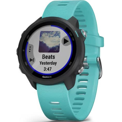 Смарт-годинник Garmin Forerunner 245 Music, Black/Aqua (010-02120-32)