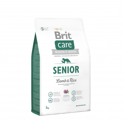 Сухий корм для собак Brit Care Senior Lamb and Rice 3 кг (8595602510016)