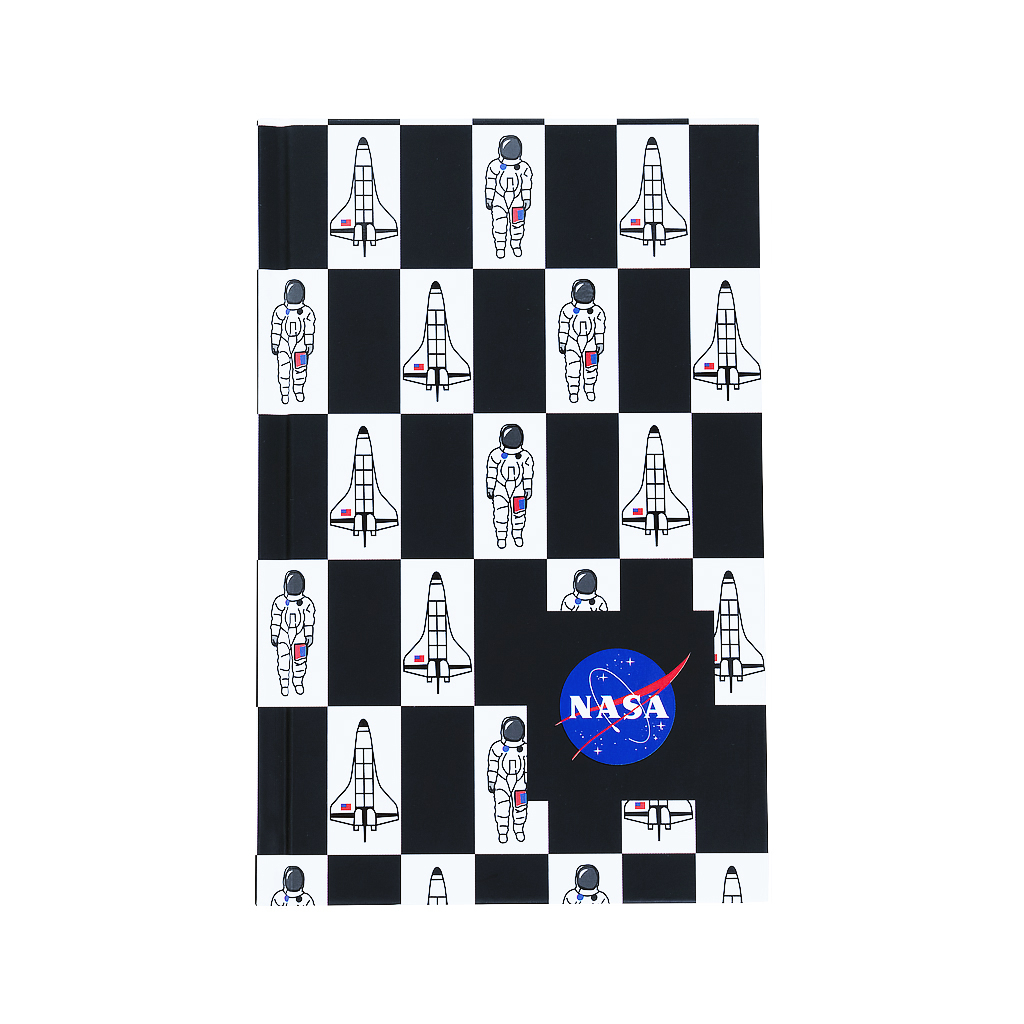 Книга записна Kite А6 NASA, 80 аркушів, клітинка (NS21-199-1)