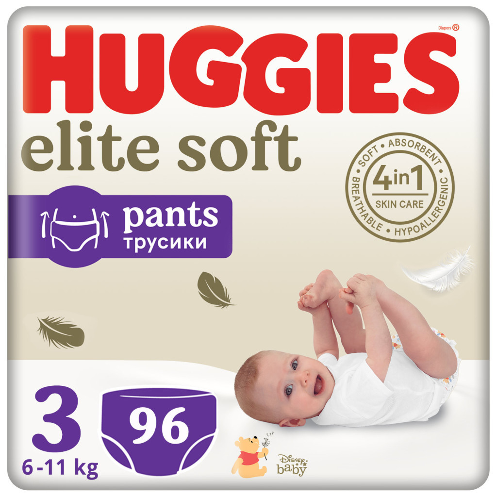 Підгузок Huggies Elite Soft 3 (6-11 кг) Box 96 шт (5029053582443)