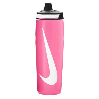 Пляшка для води Nike Refuel Bottle 24 OZ рожевий, чорний, білий 709 мл N.100.7666.634.24 (887791745491)