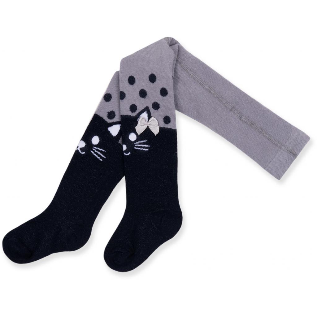 Колготки UCS Socks в горошок з бантиком (M0C0302-0899-NBG-blue-grey)