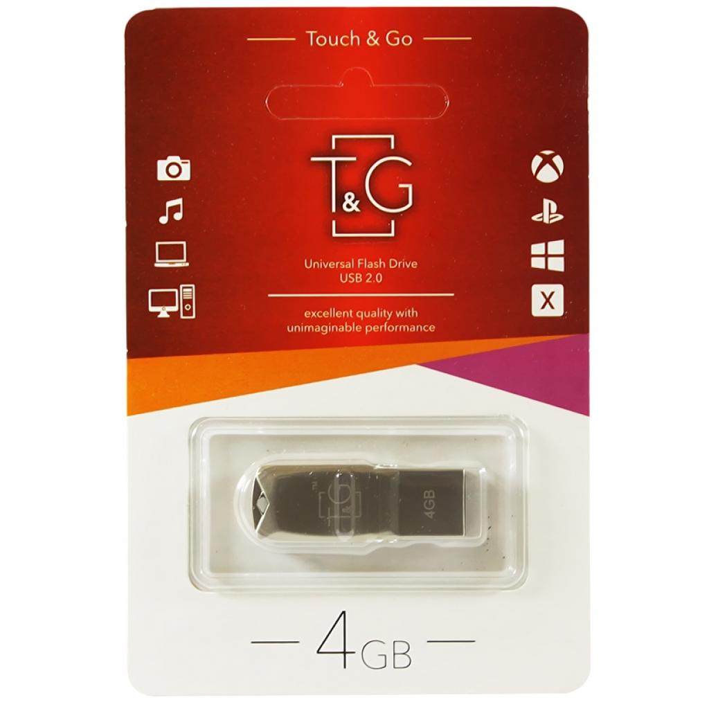 USB флеш накопичувач T&G 4GB 100 Metal Series Silver USB 2.0 (TG100-4G)