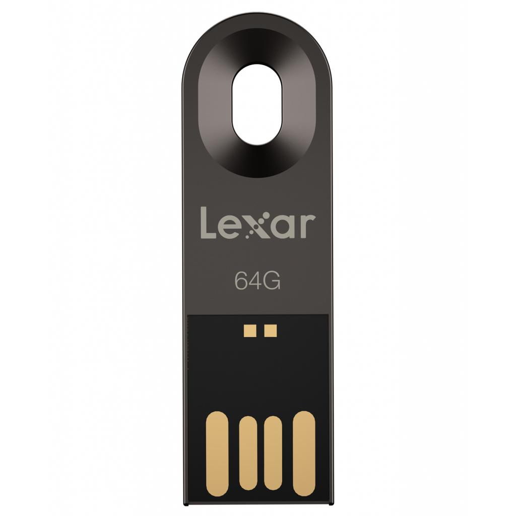 USB флеш накопичувач Lexar 64GB JumpDrive M25 Titanium Gray USB 2.0 (LJDM025064G-BNQNG)