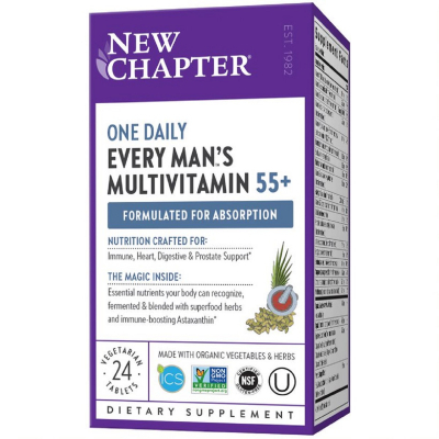 Мультивітамін New Chapter Щоденні Мультівітаміни для Чоловіків 55+, Every Man's One Da (NC0126)