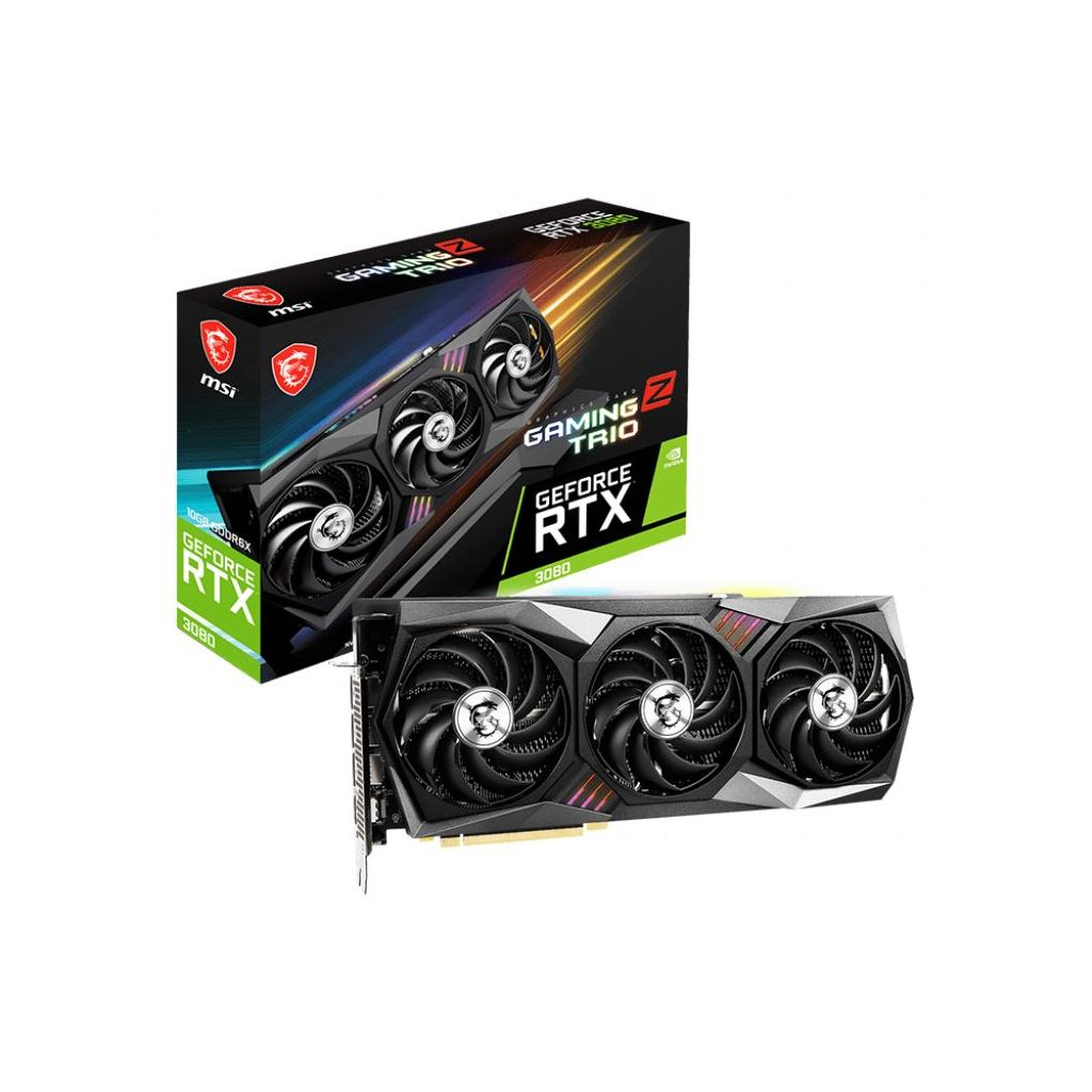 Відеокарта MSI GeForce RTX3080 10Gb GAMING Z TRIO LHR (RTX 3080 GAMING Z TRIO 10G LHR)