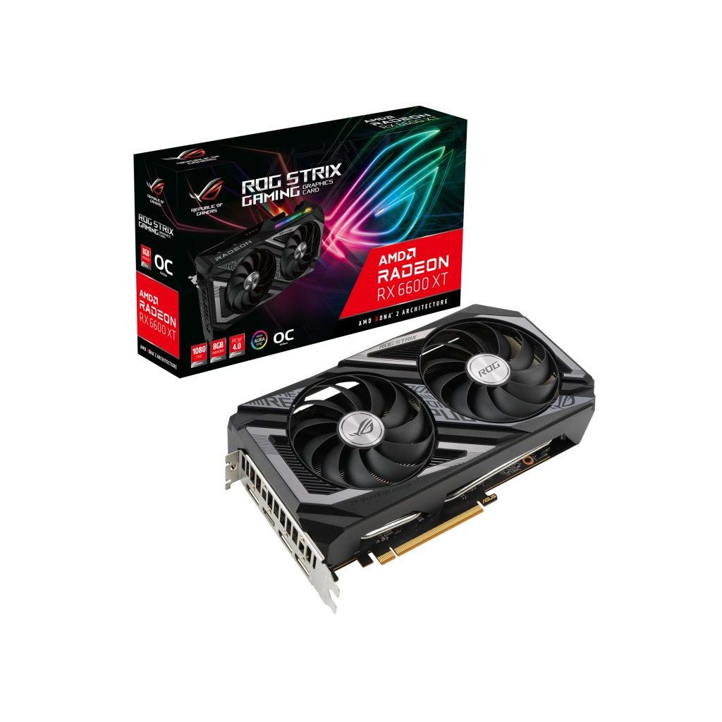 Відеокарта ASUS Radeon RX 6600 XT 8Gb ROG STRIX OC GAMING (ROG-STRIX-RX6600XT-O8G-GAMING)