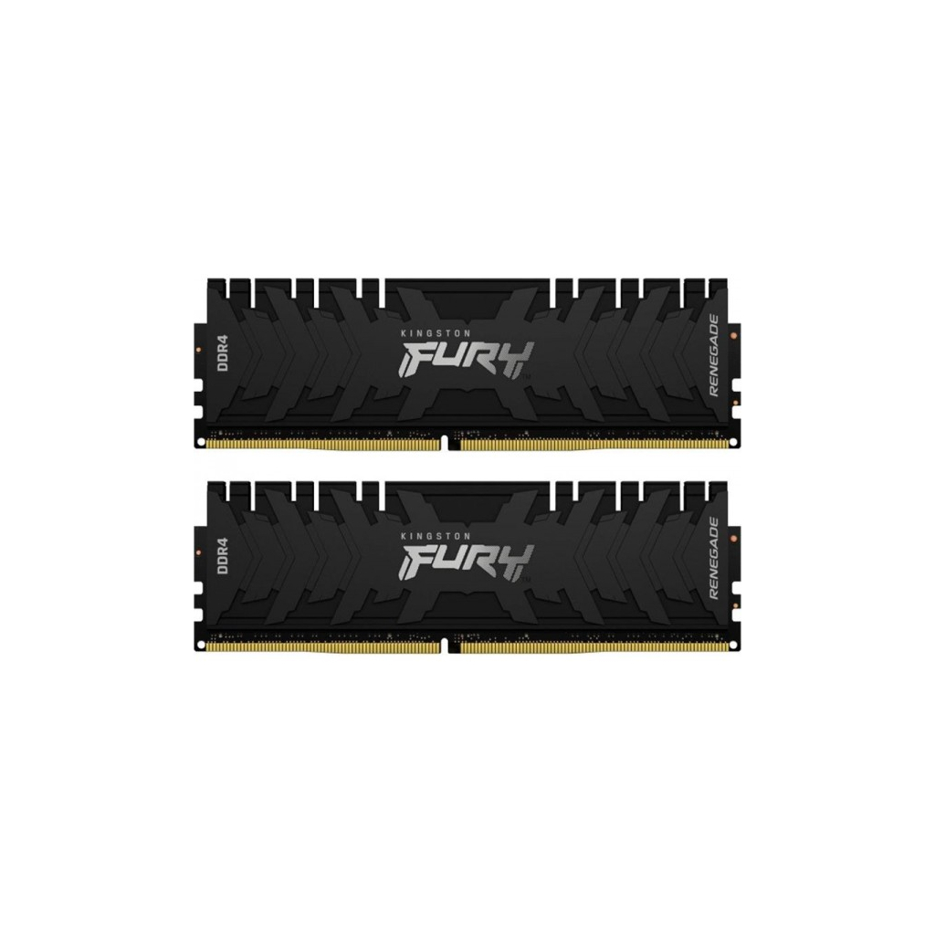 Модуль пам'яті для комп'ютера DDR4 16GB (2x8GB) 4000 MHz Renegade Black Kingston Fury (ex.HyperX) (KF440C19RBK2/16)