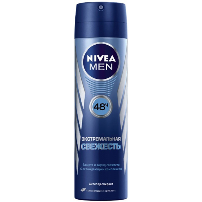 Антиперспірант Nivea Men Екстремальна свіжість з ментолом спрей 150 мл (4005808730407)