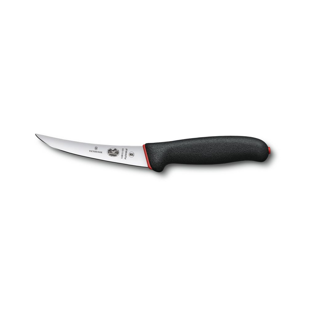 Кухонний ніж Victorinox Fibrox Boning Flexible 12 см Dual Grip Black (5.6613.12D)