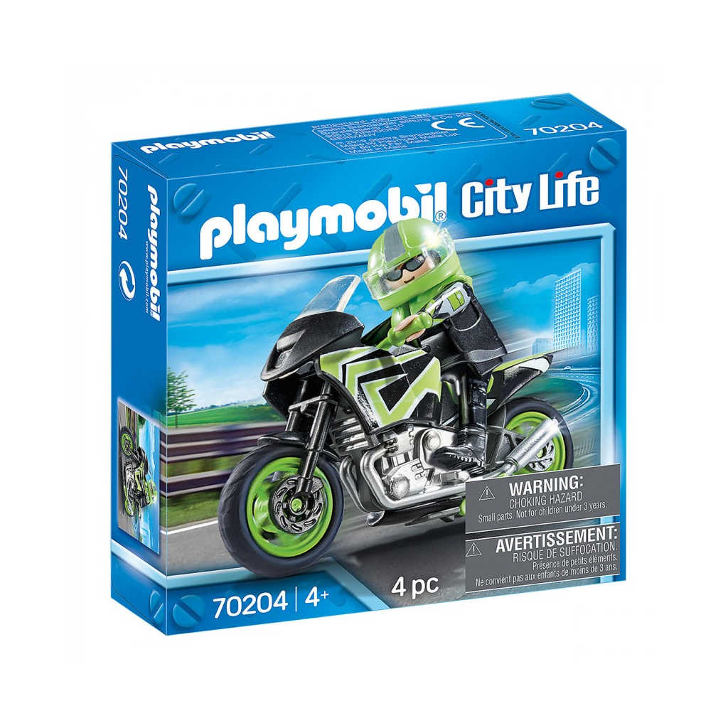 Конструктор Playmobil Мотоцикл з мотоциклістом (6336568)