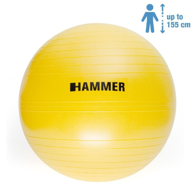 М'яч для фітнесу Hammer Gymnastics Ball 55 cm Anti-Burst System (66406)