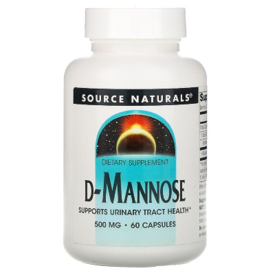 Вітамінно-мінеральний комплекс Source Naturals D-Манноза 500мг, 60 капсул (SNS-02198)