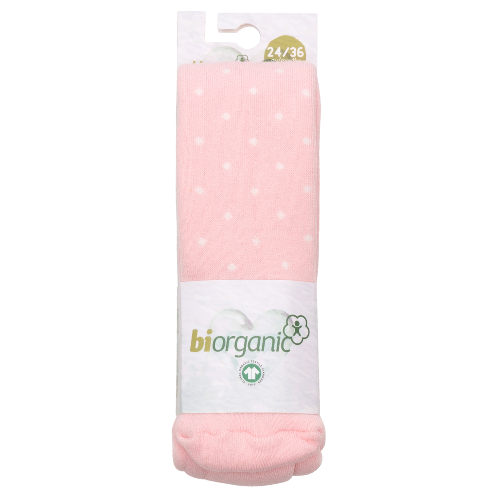 Колготки Bibaby махрові в горошок (68415-92-pink)