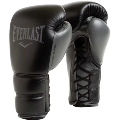 Боксерські рукавички Everlast Powerlock 2 Pro Lace 896910-70-312 чорний 12 oz (009283609115)