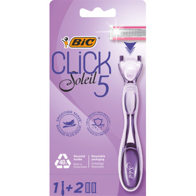 Бритва Bic Click Soleil 5 з 2 змінними картриджами (3086123680227)