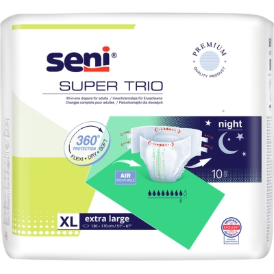 Підгузки для дорослих Seni Super Trio Extra Large 130-170 см 10 шт (5900516803490)