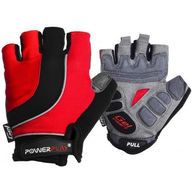 Велорукавиці PowerPlay 5037 Black/Red L (5037B_L_Red)