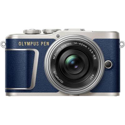 Цифровий фотоапарат Olympus E-PL9 14-42 mm Pancake Zoom Kit blue/silver (V205092UE000)