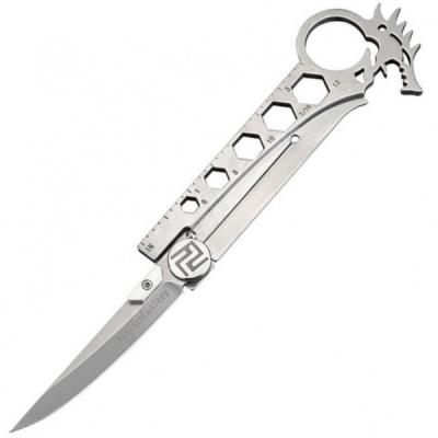 Ніж Artisan Dragon Grey AUS-8, Steel Handle (1606-GY)