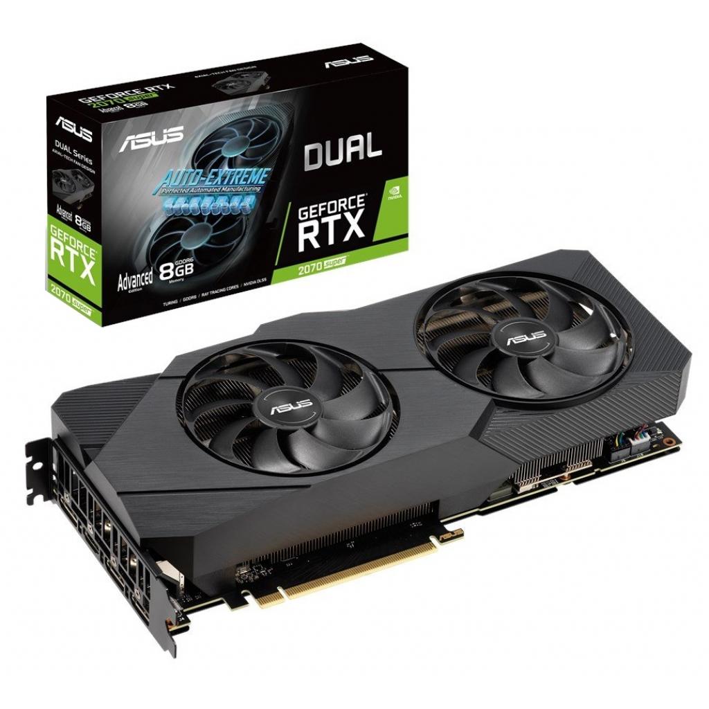 Відеокарта ASUS GeForce RTX2070 SUPER 8192Mb DUAL Advanced EVO (DUAL-RTX2070S-A8G-EVO)