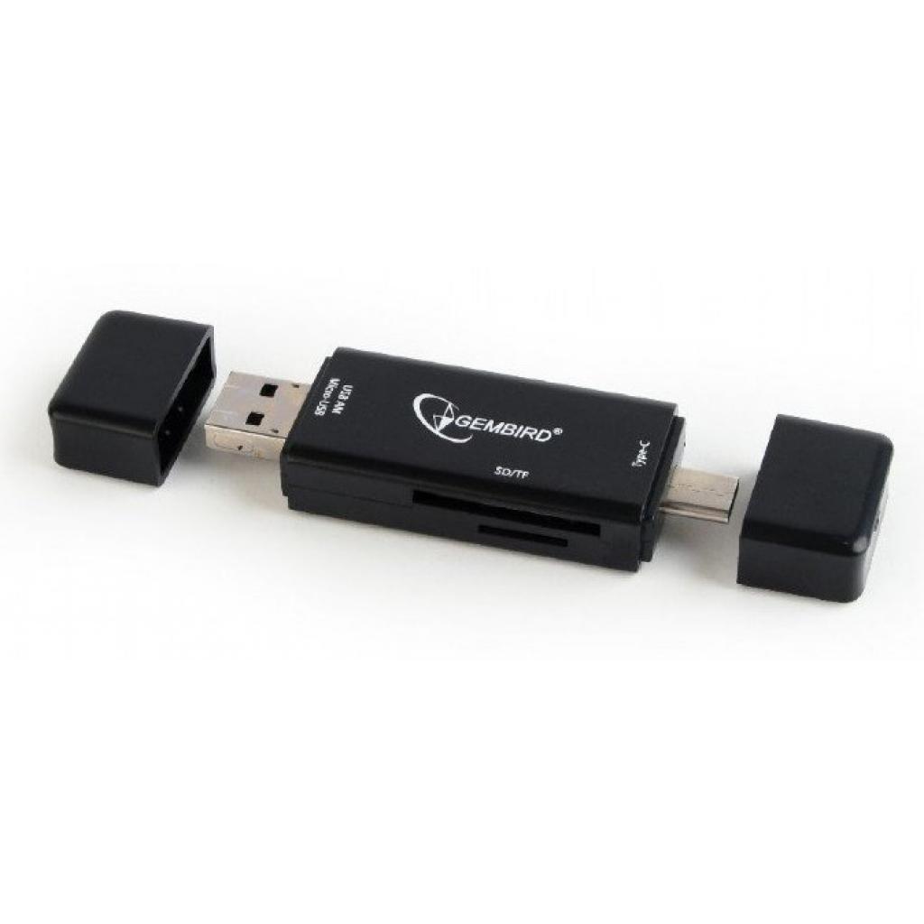 Зчитувач флеш-карт Gembird USB/micro USB SD/TF (UHB-CR3IN1-01)