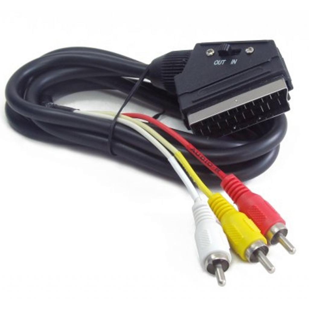 Кабель мультимедійний RCA - SCART, 1.8 m Cablexpert (CCV-519-001)