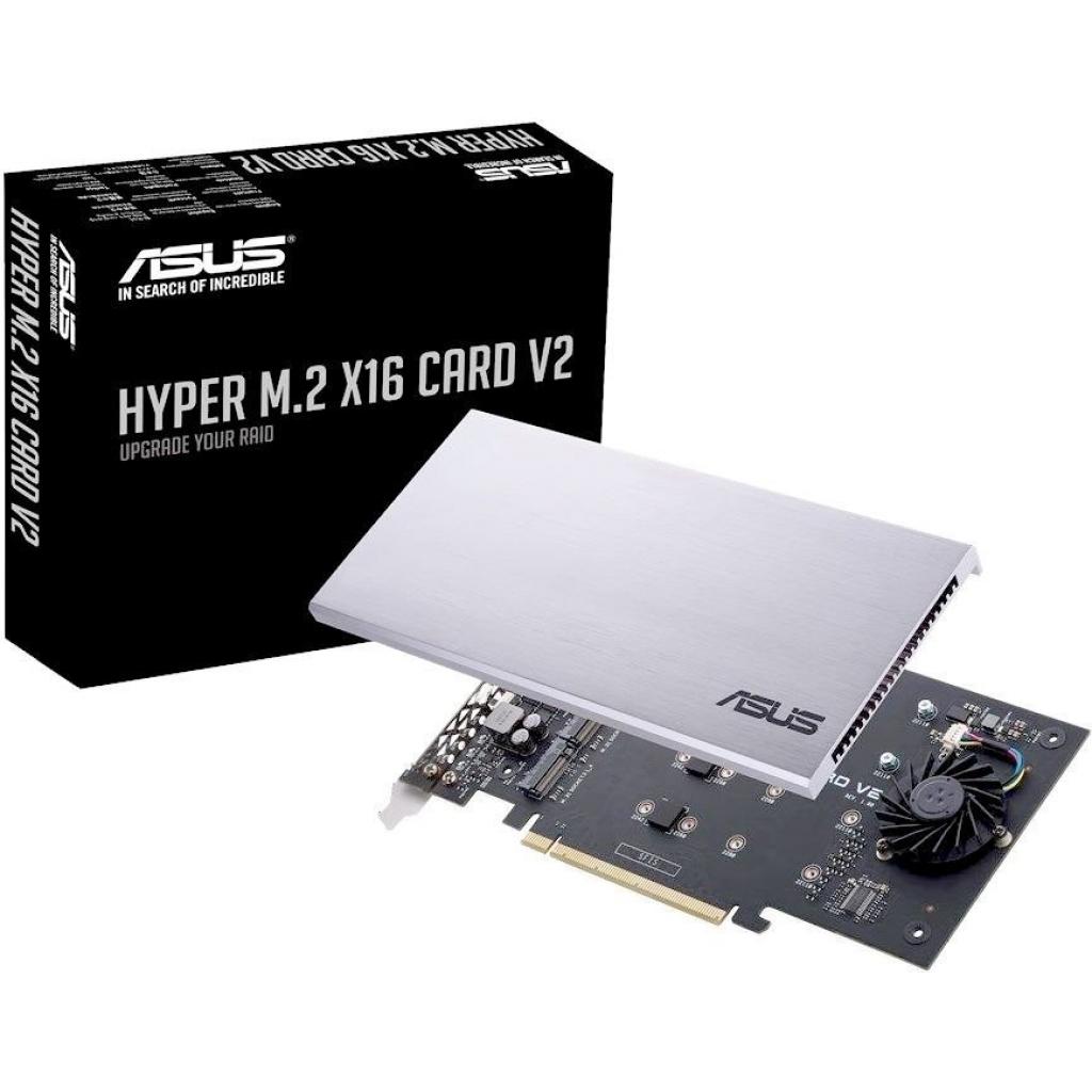 Контролер PCIe Hyper M.2 X16 PCIe 3.0 X4 Expansion Card V2 ASUS (90MC06P0-M0EAY0)