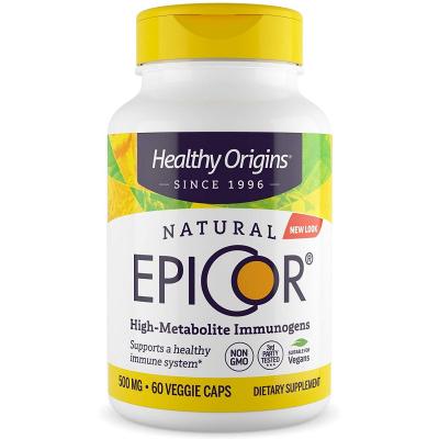 Трави Healthy Origins Епікор, Природна Захист Імунітету 500мг, EpiCor, 60 гелеві (HO57885)