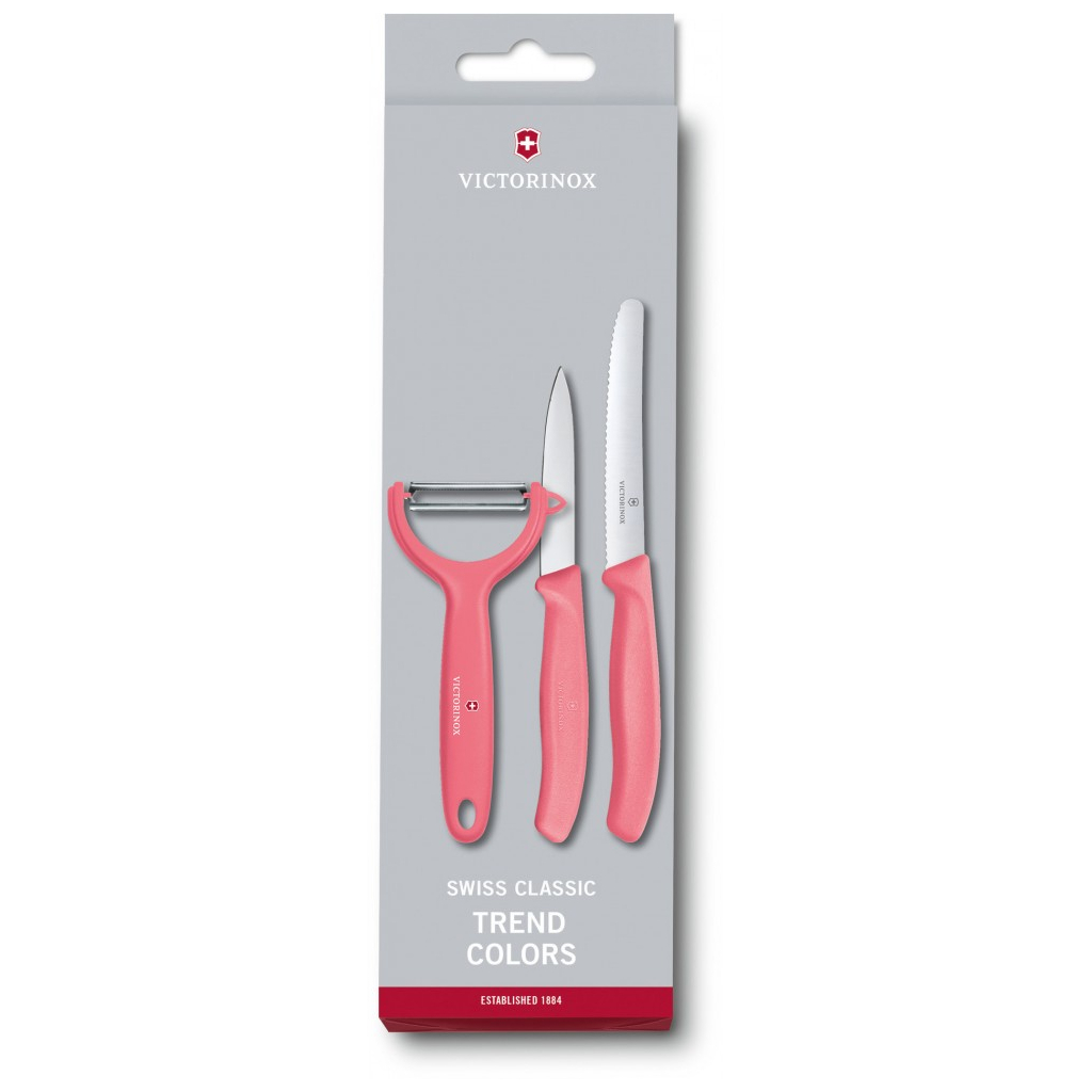 Набір ножів Victorinox SwissClassic Paring Set 3 шт Tomato and Kiwi Red (6.7116.33L12)