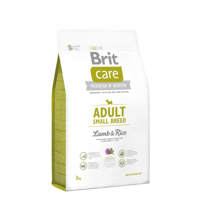 Сухий корм для собак Brit Care Adult Small Breed Lamb and Rice 3 кг (8595602509898)