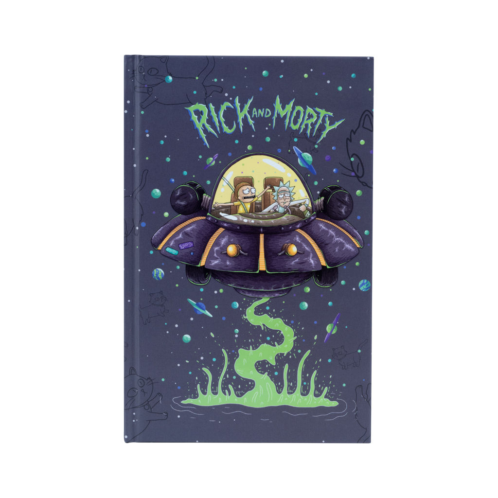 Книга записна Kite А6 Rick and Morty, 80 аркушів, клітинка (RM22-199-2)