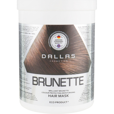 Маска для волосся Dalas Brilliant Brunette Зволожувальна для захисту кольору темного волосся 1000 мл (4260637723277)