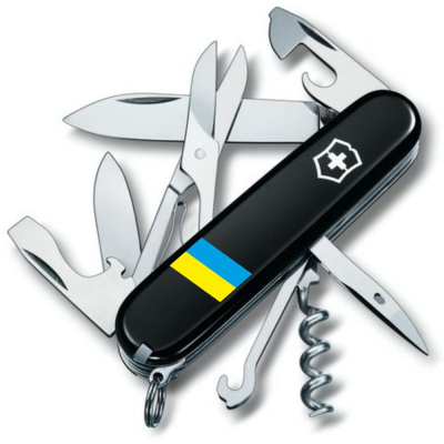 Ніж Victorinox Climber Ukraine Black 