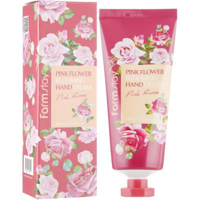 Крем для рук FarmStay Pink Flower Blooming Hand Cream Pink Rose 100 мл (8809338560154)