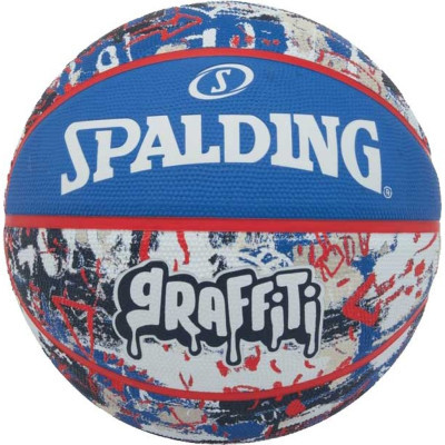 М'яч баскетбольний Spalding Graffitti синій, мультиколор Уні 7 84377Z (689344405933)