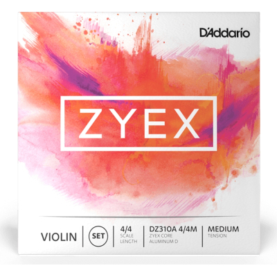 Струни для скрипки D'Addario ZYEX Violin String Set 4/4 Medium Tension (DZ310A 4/4M)