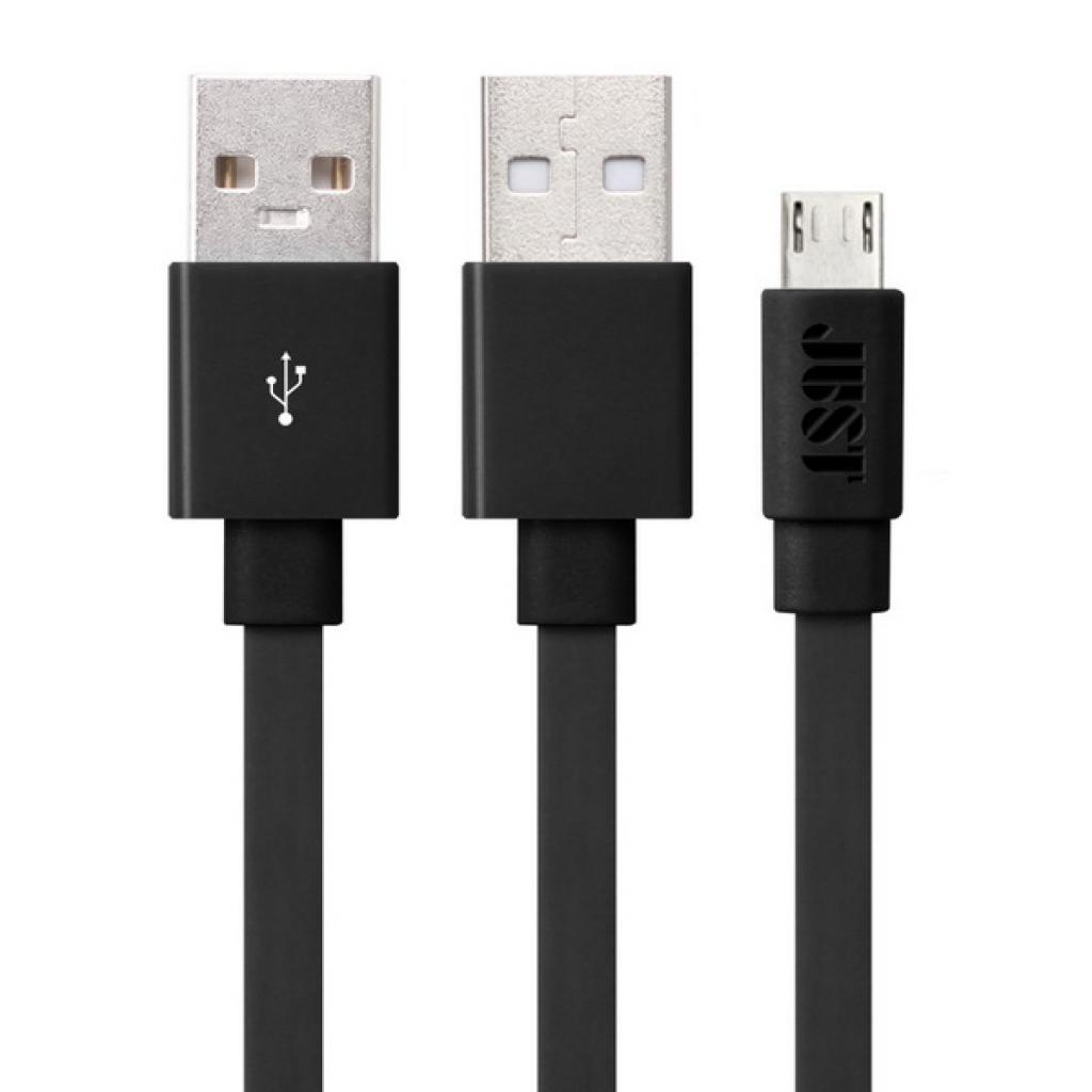 Дата кабель USB 2.0 AM to Micro 5P 1.2m Freedom Black Just (MCR-FRDM-BLCK)