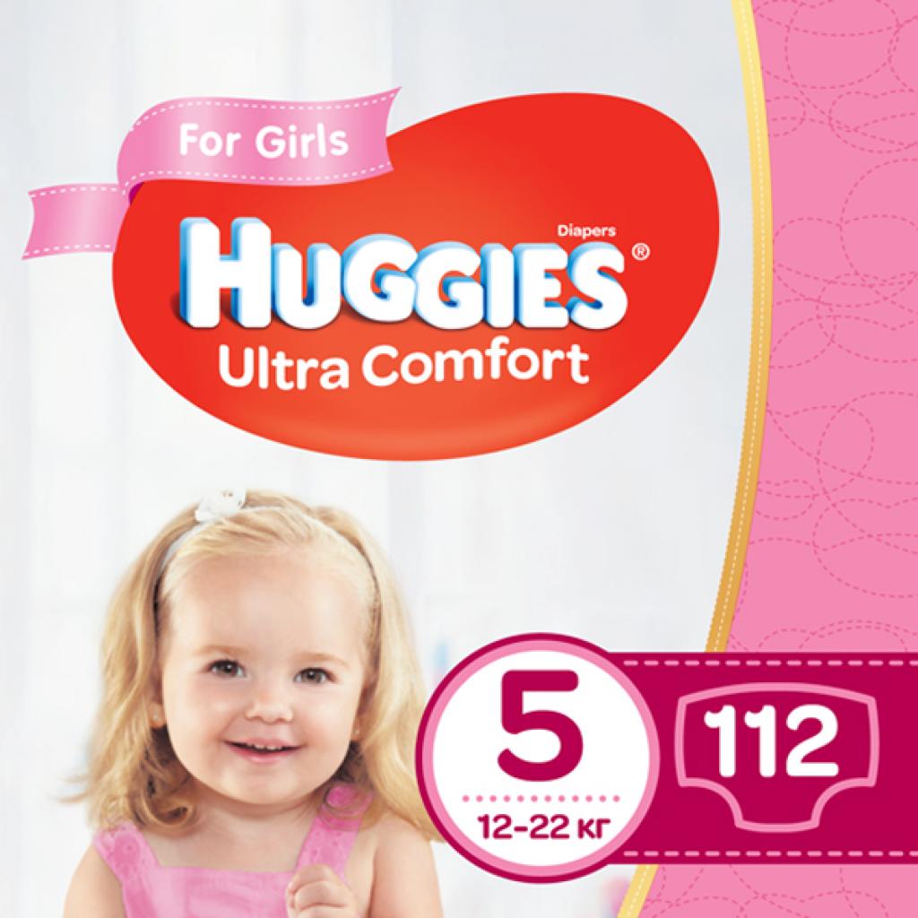 Підгузок Huggies Ultra Comfort 5 Mega для дівчаток 112 шт (5029054218129)