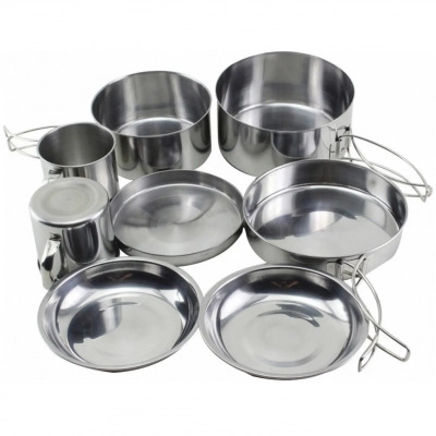 Набір туристичного посуду Highlander Peak Weekender Cookware Kit Metallic (925854)