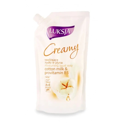 Рідке мило Luksja Creamy Cotton Milk & Provitamin B5 Refill 400 мл (5900998004118)