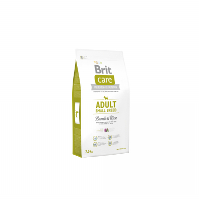 Сухий корм для собак Brit Care Adult Small Breed Lamb and Rice 7.5 кг (8595602509881)