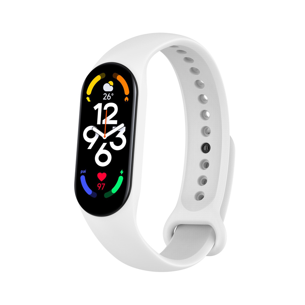 Ремінець до фітнес браслета BeCover Silicone для Xiaomi Mi Smart Band 7 White (707486)