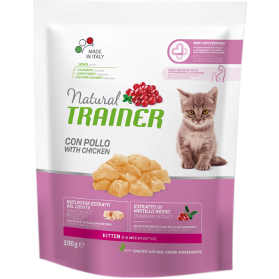 Сухий корм для кішок Trainer Natural Super Premium Kitten з куркою 300 г (8059149230443)