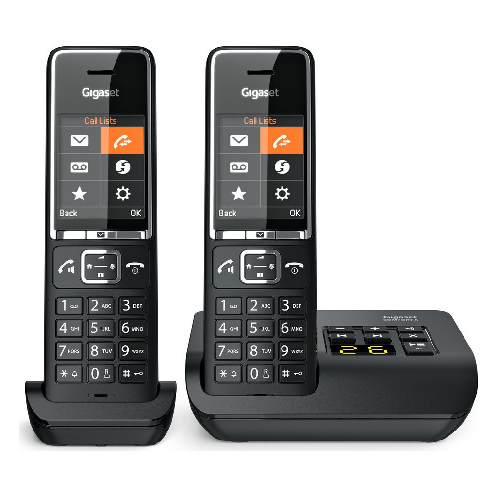 Телефон DECT Gigaset Comfort 550 AM DUO Black Chrome (L36852H3021S304)